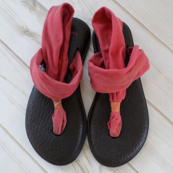 Sanuk Shoes - Sanuk Yoga Sling 2 Orange/Melon Fabric Sandals